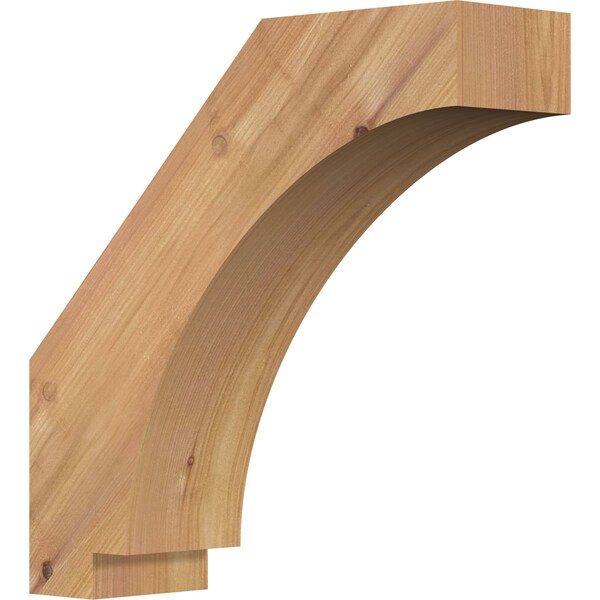 Ekena Millwork 3 1/2"W x 12"D x 12"H Imperial Smooth Knee Brace, Western Red Cedar BRC04X12X12IMP00SWR - main